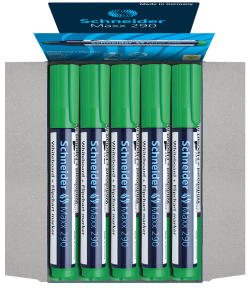 MAXX 290 - WHITEBOARD BULLET POINT 2 - 3MM Green 10's MAXX 290 - WHITEBOARD BULLET POINT 2 - 3MM Green 10's