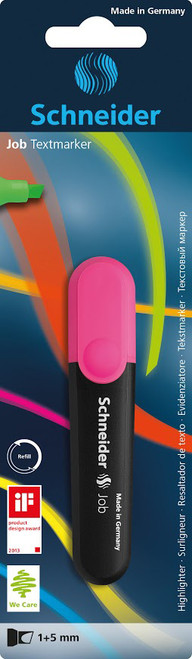 JOB 150 HIGHLIGHTER 1 + 5MM PINK CARDED JOB 150 HIGHLIGHTER 1 + 5MM PINK CARDED