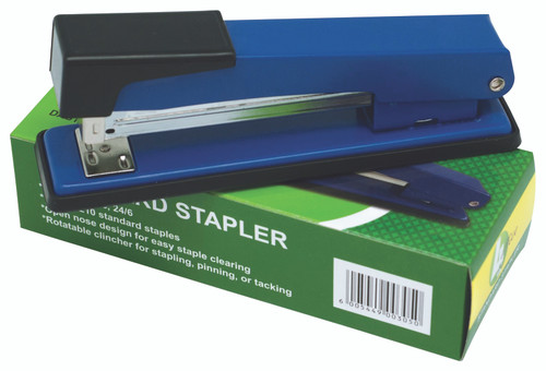 4STATIONERY METAL HALF STRIP STAPLER BLUE 4STATIONERY METAL HALF STRIP STAPLER BLUE