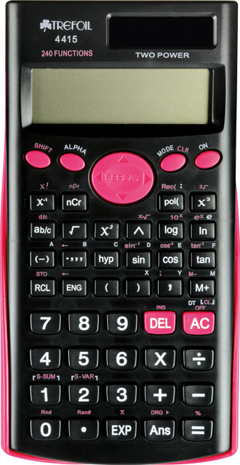 12 DIGIT SCIENTIFIC CALCULATOR 240 FUNCTIONS PINK #4415 12 DIGIT SCIENTIFIC CALCULATOR 240 FUNCTIONS PINK #4415
