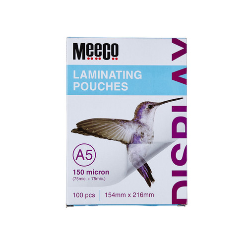 Laminating pouch A5 150 micron (100Pcs/box) Laminating pouch A5 150 micron (100Pcs/box)