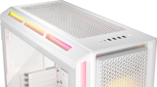 Corsair iCUE LINK 5000T LX RGB, Midi Tower, PC, White, ATX, EATX, micro ATX, Mini-ITX, Plastic, Steel, Tempered glass, Gaming Corsair iCUE LINK 5000T LX RGB, Midi Tower, PC, White, ATX, EATX, micro ATX, Mini-ITX, Plastic, Steel, Tempered glass, Gaming