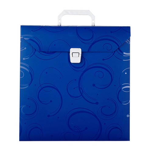 Scrapbooking Carry case with swirl pattern clip & handle Scrapbooking Carry case with swirl pattern clip & handle