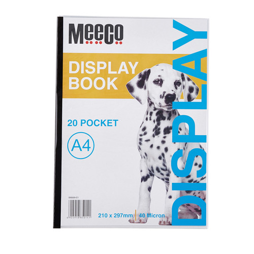 Meeco A4 Economy Display Book with 20 Pockets