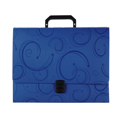 A4 Expanding file with creative swirl pattern 24 division with clip and handle A4 Expanding file with creative swirl pattern 24 division with clip and handle