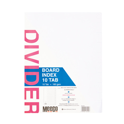 10 Tab Plain board index 10 Tab Plain board index
