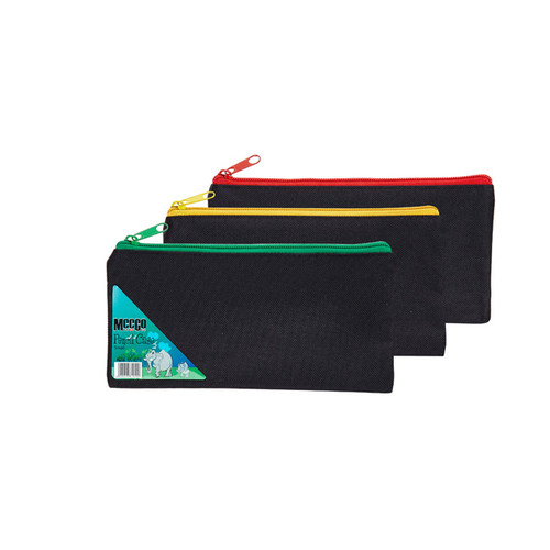 Nylon Pencil Bag Small with assorted zips Nylon Pencil Bag Small with assorted zips
