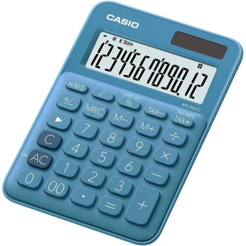 Casio MS-20UC - Desktop calculator 12 Digit - Blue Casio MS-20UC - Desktop calculator 12 Digit - Blue