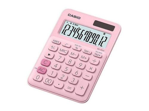 Casio MS-20UC - Desktop calculator 12 Digit - Pink Casio MS-20UC - Desktop calculator 12 Digit - Pink