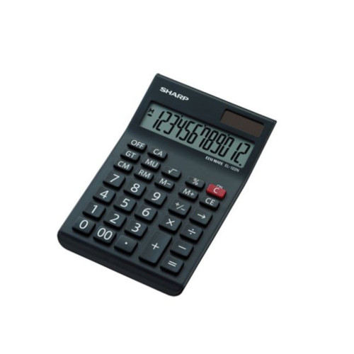 Sharp EL-122N-BK Desk Calculator 12 Digit Mark Up Sharp EL-122N-BK Desk Calculator 12 Digit Mark Up