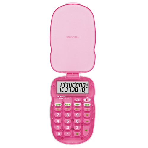 Sharp S10 - Colour Kids Calculator - Pink Sharp S10 - Colour Kids Calculator - Pink