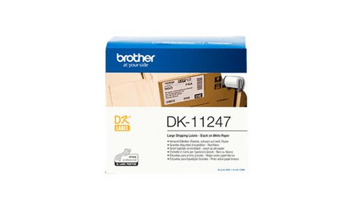 BROTHER Brother DK-11247 Label Roll Black on White, 103mm BROTHER Brother DK-11247 Label Roll Black on White, 103mm