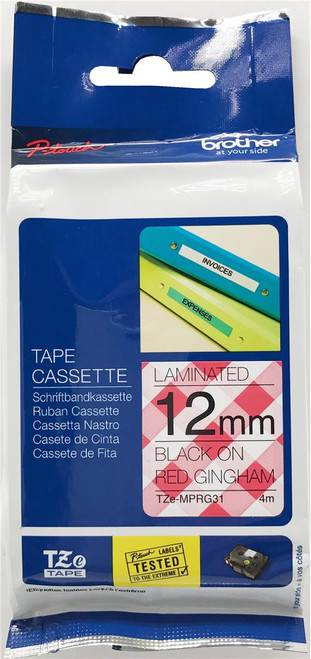 BROTHER Brother TZE-MPRG31 Label-making Tape Black On Red 12mm BROTHER Brother TZE-MPRG31 Label-making Tape Black On Red 12mm