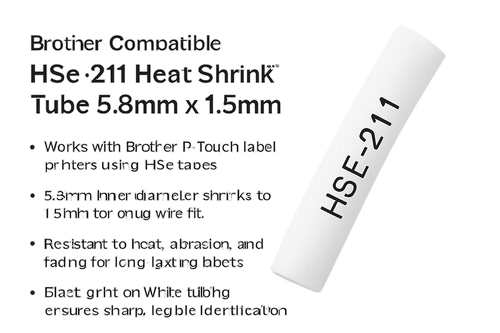 BROTHER Brother Compatible Heat Shrink Tube 5.8 mm