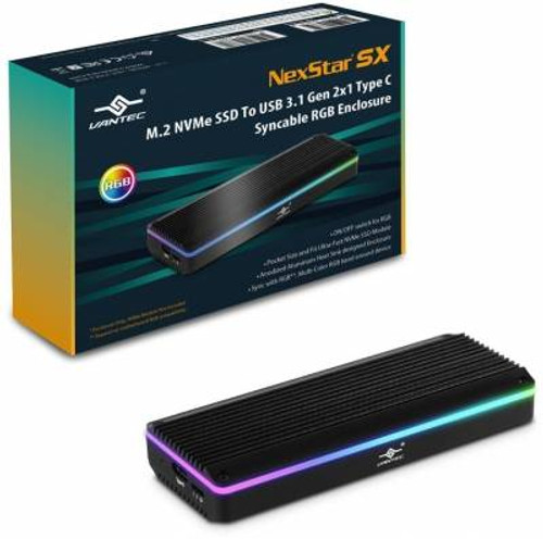 Vantec M.2 NVME & M.2 SATA SSD to USB 3.1 Gen 2 Type C wit Vantec M.2 NVME & M.2 SATA SSD to USB 3.1 Gen 2 Type C wit