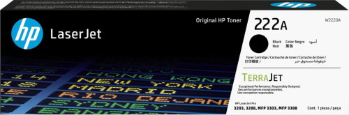 HP 222A Black Original LaserJet Toner Cartridge - TAR - W2220A-TAR
