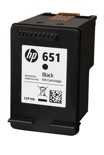 HP 651 BLACK INK CARTRIDGE - IA 5575 / 5645 - TAR - C2P10AE-TAR