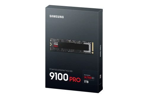 Samsung 9100 PRO PCIe® 5.0 NVMe™ M.2 SSD - 1 TB, 1 TB, M.2, 14700 MB/s Samsung 9100 PRO PCIe® 5.0 NVMe™ M.2 SSD - 1 TB, 1 TB, M.2, 14700 MB/s