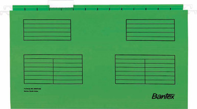 Bantex Dark Green Suspension Files Pack 25 - Office Gear