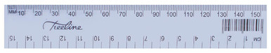 Treeline 15cm Rulers Clear