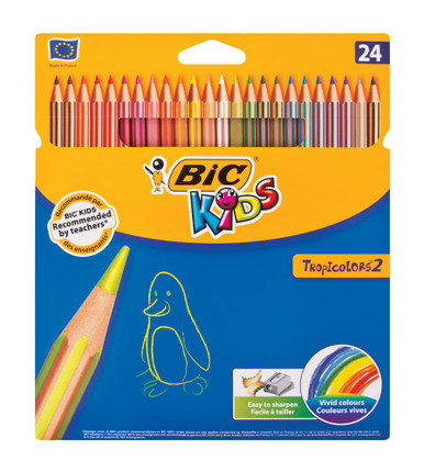 Bic Kids Retractable Wax crayons Asst