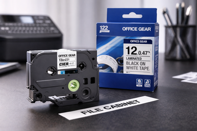 Buy Brother Compatible TZe-231 Label Tape 12mm Black on White