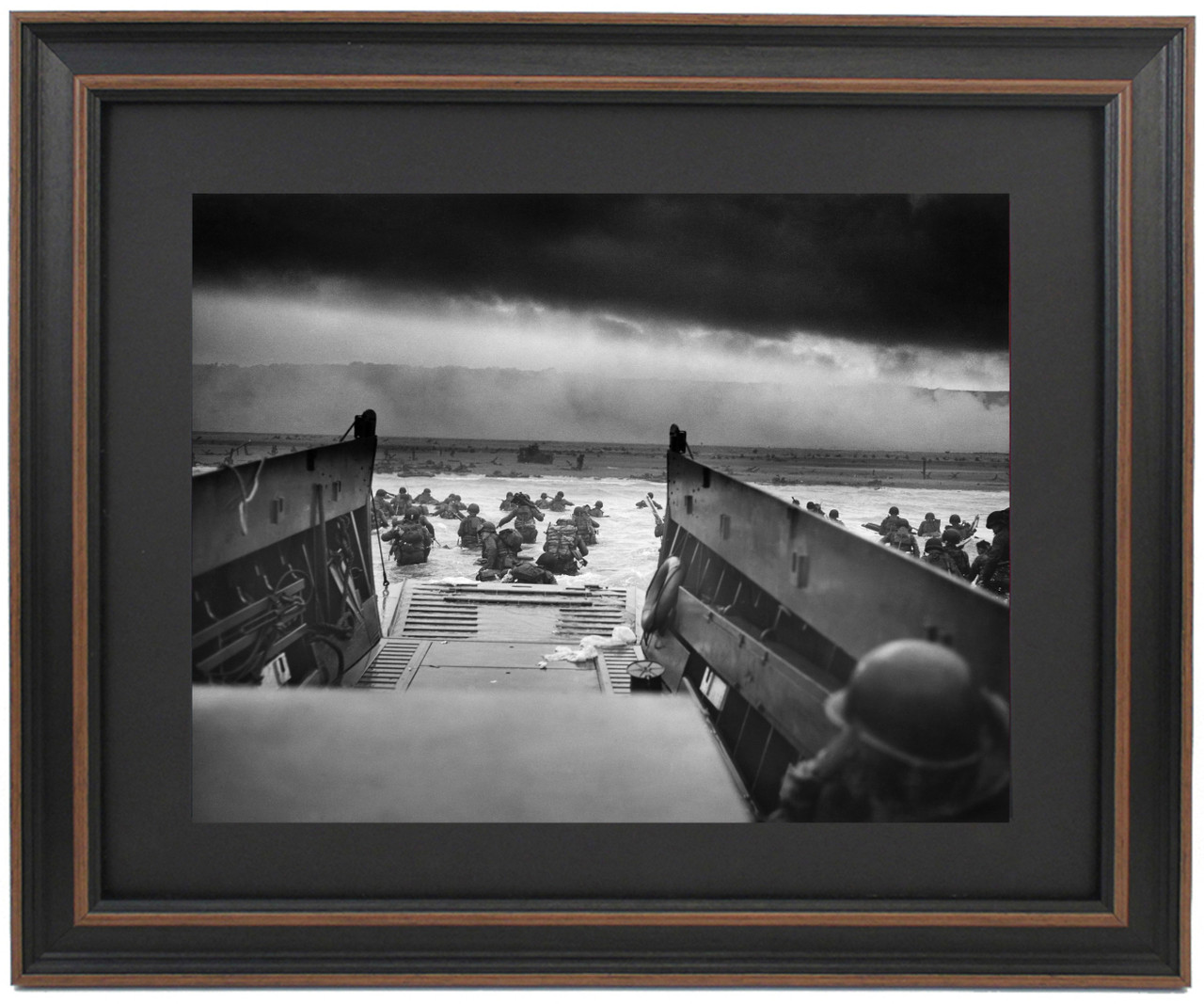Framed Into the Jaws of Death at Omaha Beach, Normandy, France by