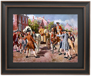 Framed Marinus Willett Preventing Removal of Arms by John Ward Dunsmore Framed Marinus Willett Preventing Removal of Arms by John Ward Dunsmore