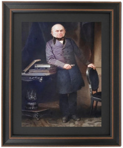 Framed John Quincy Adams by Alonzo Chappel Framed John Quincy Adams by Alonzo Chappel