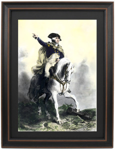 Framed George Washington and Blueskin by Alonzo Chappel Framed George Washington and Blueskin by Alonzo Chappel
