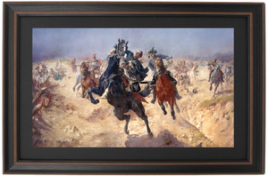Framed Fatal Wounding of Casimir Pulaski During the Attack on Savannah, October 9th, 1779 by Stanisław Kaczor-Batowski Framed Fatal Wounding of Casimir Pulaski During the Attack on Savannah, October 9th, 1779 by Stanisław Kaczor-Batowski