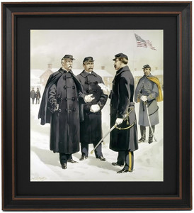 Framed Henry Alexander Ogden Officers and Enlisted Men Framed Henry Alexander Ogden Officers and Enlisted Men