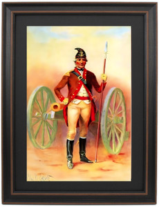 Framed Lieutenant, Rhode Island Train of Artillery by Charles M. Lefferts Framed Lieutenant, Rhode Island Train of Artillery by Charles M. Lefferts