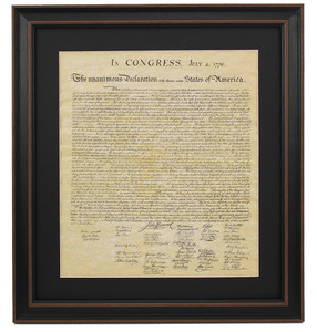 Framed Declaration of Independence. Poster or Standard Size. Handmade in the USA Framed Declaration of Independence. Poster or Standard Size. Handmade in the USA