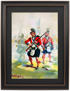 Framed 42nd Highlanders at Battle of Harlem Heights by Charles M. Lefferts Framed 42nd Highlanders at Battle of Harlem Heights by Charles M. Lefferts
