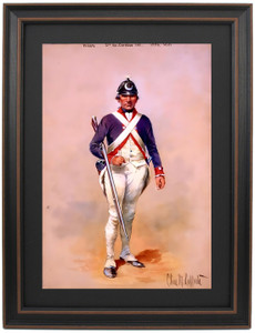 Framed Private, 2nd South Carolina Continental Infantry by Charles M. Lefferts Framed Private, 2nd South Carolina Continental Infantry by Charles M. Lefferts