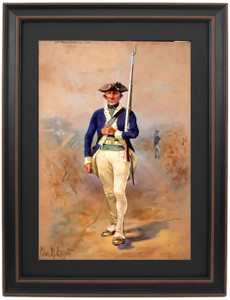 Framed Private, 23rd Massachusetts Continental Infantry by Charles M. Lefferts Framed Private, 23rd Massachusetts Continental Infantry by Charles M. Lefferts