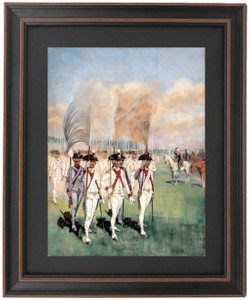 Framed The French Soissonnais Regiment being Reviewed at Philadelphia by President Washington and Congress, 1781 by Charles M. Lefferts Framed The French Soissonnais Regiment being Reviewed at Philadelphia by President Washington and Congress, 1781 by Charles M. Lefferts