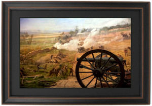 Framed Arnold's Battery A - 1st Rhode Island Light Artillery at Gettysburg by Paul Philippoteaux Framed Arnold's Battery A - 1st Rhode Island Light Artillery at Gettysburg by Paul Philippoteaux