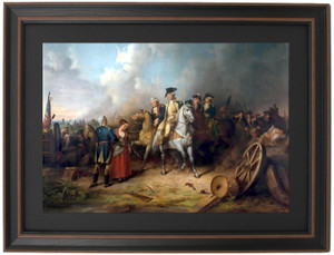 Framed Molly Pitcher Being Presented to George Washington by Dennis Malone Carter Framed Molly Pitcher Being Presented to George Washington by Dennis Malone Carter