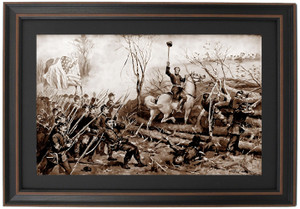 Framed The Attack on Fort Donelson by John Steeple Davis Framed The Attack on Fort Donelson by John Steeple Davis