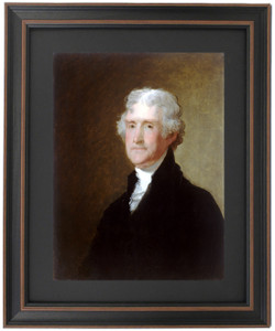 Framed Thomas Jefferson circa 1821 by Gilbert Stuart Framed Thomas Jefferson circa 1821 by Gilbert Stuart