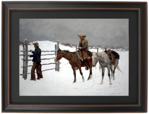 Framed The Fall of the Cowboy by Frederic Remington Framed The Fall of the Cowboy by Frederic Remington