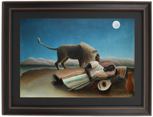 Framed The Sleeping Gypsy by Henri Rousseau Framed The Sleeping Gypsy by Henri Rousseau
