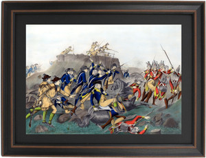 Framed General Arnold Wounded at the Battle of Bemis Heights by Alonzo Chappel Framed General Arnold Wounded at the Battle of Bemis Heights by Alonzo Chappel