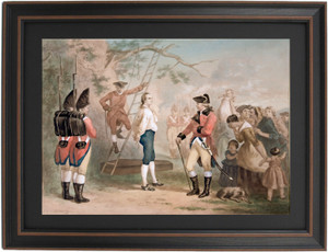 Framed The Hanging (The Last Words of Nathan Hale) by Felix O. C. Darley Framed The Hanging (The Last Words of Nathan Hale) by Felix O. C. Darley
