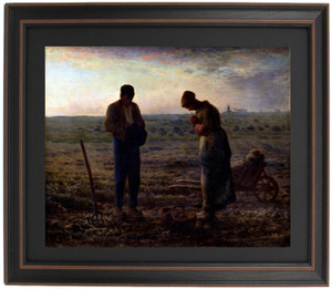 Framed The Angelus by Jean-Francois Millet