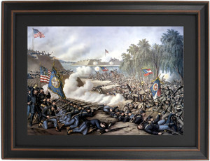 Framed First Battle of Corinth (Mississippi) by Kurz and Allison Framed First Battle of Corinth (Mississippi) by Kurz and Allison
