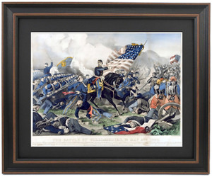 Framed The Battle of Williamsburg, VA. May 5 1862 by Currier and Ives Framed The Battle of Williamsburg, VA. May 5 1862 by Currier and Ives