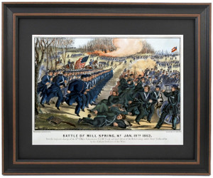 Battle of Mill Spring, KY, Jan 19th, 1862 by Currier and Ives Battle of Mill Spring, KY, Jan 19th, 1862 by Currier and Ives